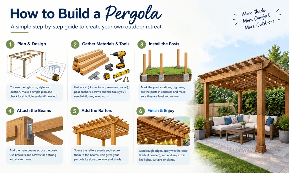 How to Build a Cozy Pergola