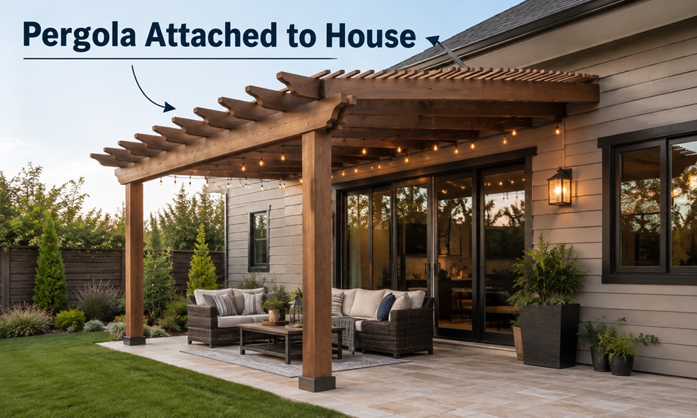 Pergola Patio attach House